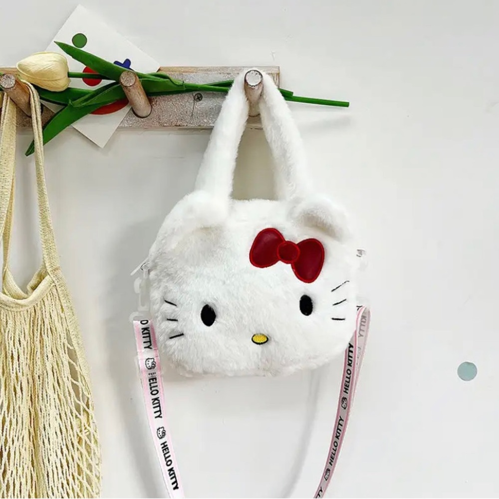 Y2K Hello Kitty Messenger Bag Sanrios Plush Figure Original Mini Handbag